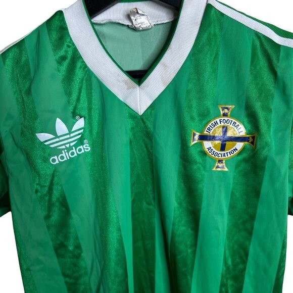 Vintage 80s Adidas Ireland Jersey Medium - Picture 2 of 6